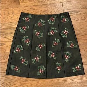 Club Monaco Faux Leather Skirt